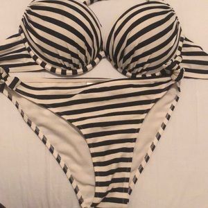 Super pretty striped and matching swimsuit from HM